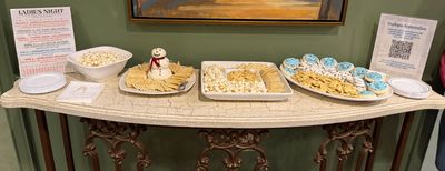 Ladies Enjoy Display of Snacks