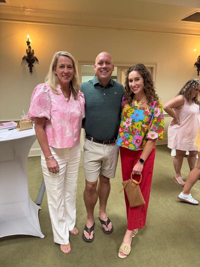 Laurie White with Dusty and Megan Richards