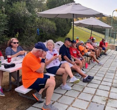 The audience enjoyed watching the pickleball competitions.